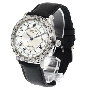 LONGINES Lindbergh GMT L2.611.4 Silver / White Dial Automatic Men's Watch_884994